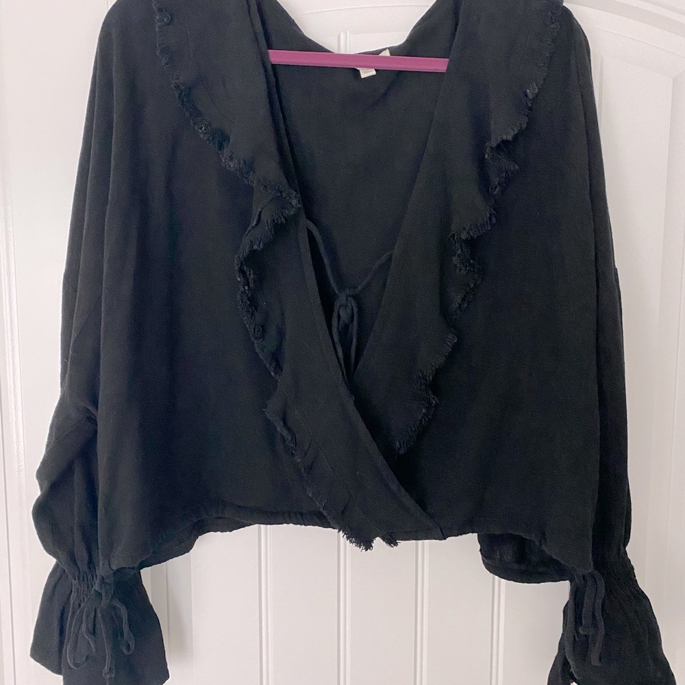 Ruffled crop top